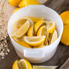 020002 Polyethylene Bain Marie Food Storage Container 2 qt - White