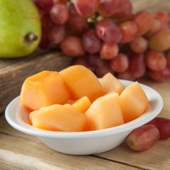 KL80002 Kingline™ Melamine Rimmed Fruit Bowl 5 oz - White