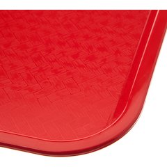 CT121605 Cafe® Fast Food Cafeteria Tray 12" x 16" - Red