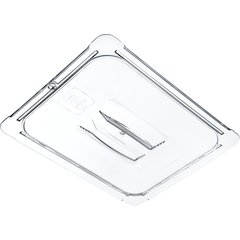 10230U07 StorPlus™ Polycarbonate Handled Universal Lid 1/2 Size - Clear