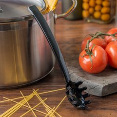 435503 Buffet Pasta Fork 9-1/2" - Black