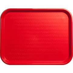 CT141805 Cafe® Fast Food Cafeteria Tray 14" x 18" - Red