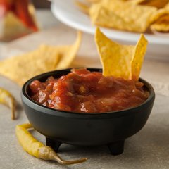 087303 Melamine Molcajete Ramekin 3 oz - Black