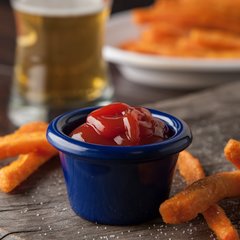 S27560 Melamine Smooth Ramekin 1.5 oz - Cobalt Blue