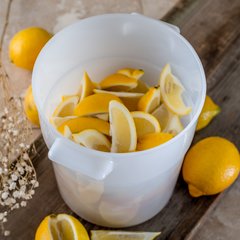 035002 Polyethylene Bain Marie Food Storage Container 3.5 qt - White