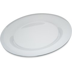 Carlisle Melamine Round Plate Wide Rim 12" White 4302402 Case of 12