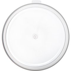 060230 Polypropylene Bain Marie Food Storage Container Lid 6 - 8 qt - Translucent