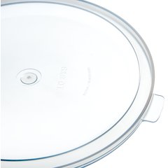 060230 Polypropylene Bain Marie Food Storage Container Lid 6 - 8 qt - Translucent