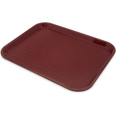CT141861 Cafe® Fast Food Cafeteria Tray 14" x 18" - Burgundy