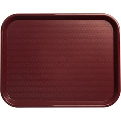 CT141861 Cafe® Fast Food Cafeteria Tray 14" x 18" - Burgundy