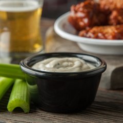 S28303 Melamine Smooth Ramekin 4 oz - Black