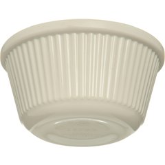 S282-842 Melamine Fluted Ramekin 3 oz - Cash & Carry (12/st) - Bone