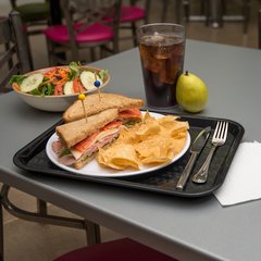 CT101403 Cafe® Fast Food Cafeteria Tray 10" x 14" - Black
