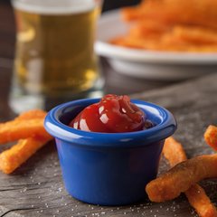 S27514 Melamine Smooth Ramekin 1.5 oz - Ocean Blue