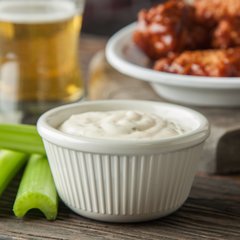 S29142 Melamine Fluted Bowl Ramekin 4 oz - Bone