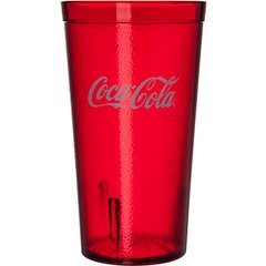 52163550D Coca-Cola® Stackable™ SAN Plastic Tumbler 16 oz - Coke - Ruby