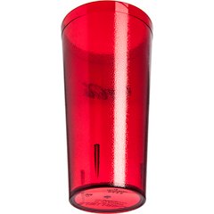 52243550H Stackable™ SAN Plastic Tumbler 24 oz - Coke - Ruby