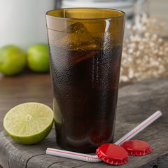 5212-8113 Stackable™ SAN Tumbler 12 oz - Cash & Carry (6/pk) - Amber