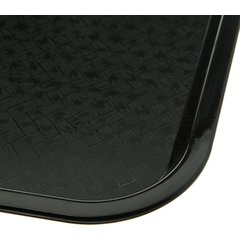 CT121603 Cafe® Fast Food Cafeteria Tray 12" x 16" - Black