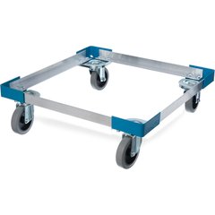C2220A14 E-Z Glide™ Open Aluminum Dolly Without Handle 20.63" x 20.63" x 6.5" - Carlisle Blue