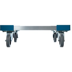 C2220A14 E-Z Glide™ Open Aluminum Dolly Without Handle 20.63" x 20.63" x 6.5" - Carlisle Blue