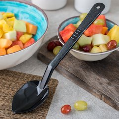 442503 Solid High Heat Serving Spoon 13" - Black
