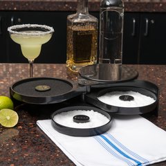 GR0903 3-Tier Glass Rimmer 7-7/8", , 2-15/16" - Black