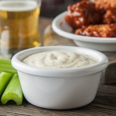 S29002 Melamine Smooth Bowl Ramekin 6 oz - White