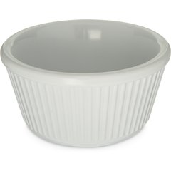 S29102 Melamine Fluted Bowl Ramekin 4 oz - White