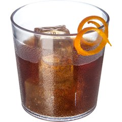 5529-8107 Stackable™ Old Fashion SAN Plastic Tumbler 9 oz - Cash & Carry (6/pk) - Clear