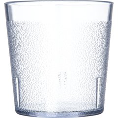 5529-8107 Stackable™ Old Fashion SAN Plastic Tumbler 9 oz - Cash & Carry (6/pk) - Clear