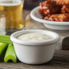 S28302 Melamine Smooth Ramekin 4 oz - White