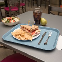 CT141859 Cafe® Fast Food Cafeteria Tray 14" x 18" - Slate Blue
