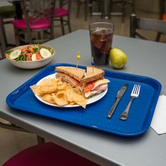CT141814 Cafe® Fast Food Cafeteria Tray 14" x 18" - Blue