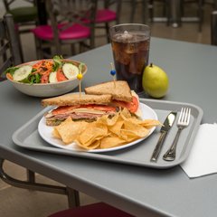 CT101423 Cafe® Fast Food Cafeteria Tray 10" x 14" - Gray