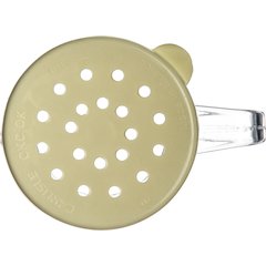 4260S04 SAN Shaker/Dredge With Cheese Lid 1 cup / 8 oz / Hole Dia 0.180 - Yellow