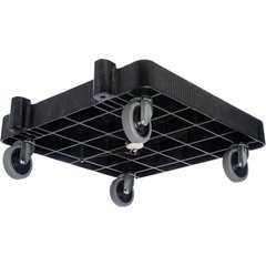 C223603 E-Z Glide™ Warewashing Rack Dolly Without Handle 22.5" x 22.5" x 8" - Black