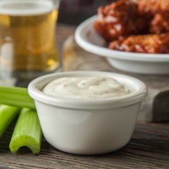 S28342 Melamine Smooth Ramekin 4 oz - Bone