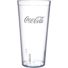 52243550G Stackable™ SAN Plastic Tumbler 24 oz - Coke - Clear