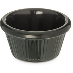S29203 Melamine Fluted Ramekin 2 oz - Black