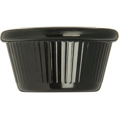 S29203 Melamine Fluted Ramekin 2 oz - Black