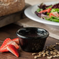 S29203 Melamine Fluted Ramekin 2 oz - Black