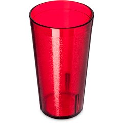 New (6) Dr. Pepper Restaurant Red Plastic Tumblers Cups 24oz Carlisle