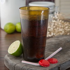 5216-8113 Stackable™ Cash 'n Carry SAN Tumbler 16 oz - Cash & Carry (6/pk) - Amber