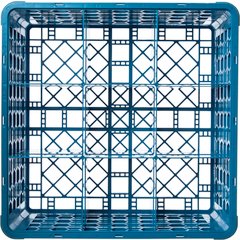 RG9-314 OptiClean™ 9-Compartment Divided Glass Rack with 3 Extenders 8.72" - Carlisle Blue