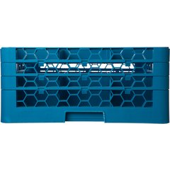 RG9-314 OptiClean™ 9-Compartment Divided Glass Rack with 3 Extenders 8.72" - Carlisle Blue