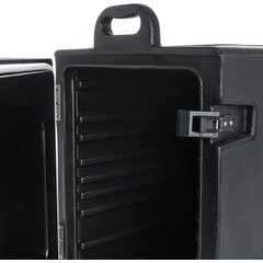 PC300N03 Cateraide™ Insulated Front Loading Food Pan Carrier 5 Pan Capacity - Black