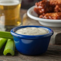 S28360 Melamine Smooth Ramekin 4 oz - Cobalt Blue