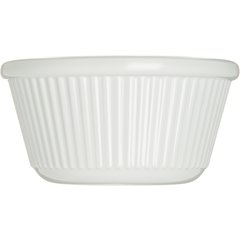 S29302 Melamine Fluted Ramekin 3 oz - White