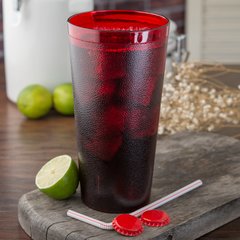 5232-63550I Coca-Cola® Stackable™ SAN Plastic Tumbler 32 oz (72ea) - Coke - Ruby